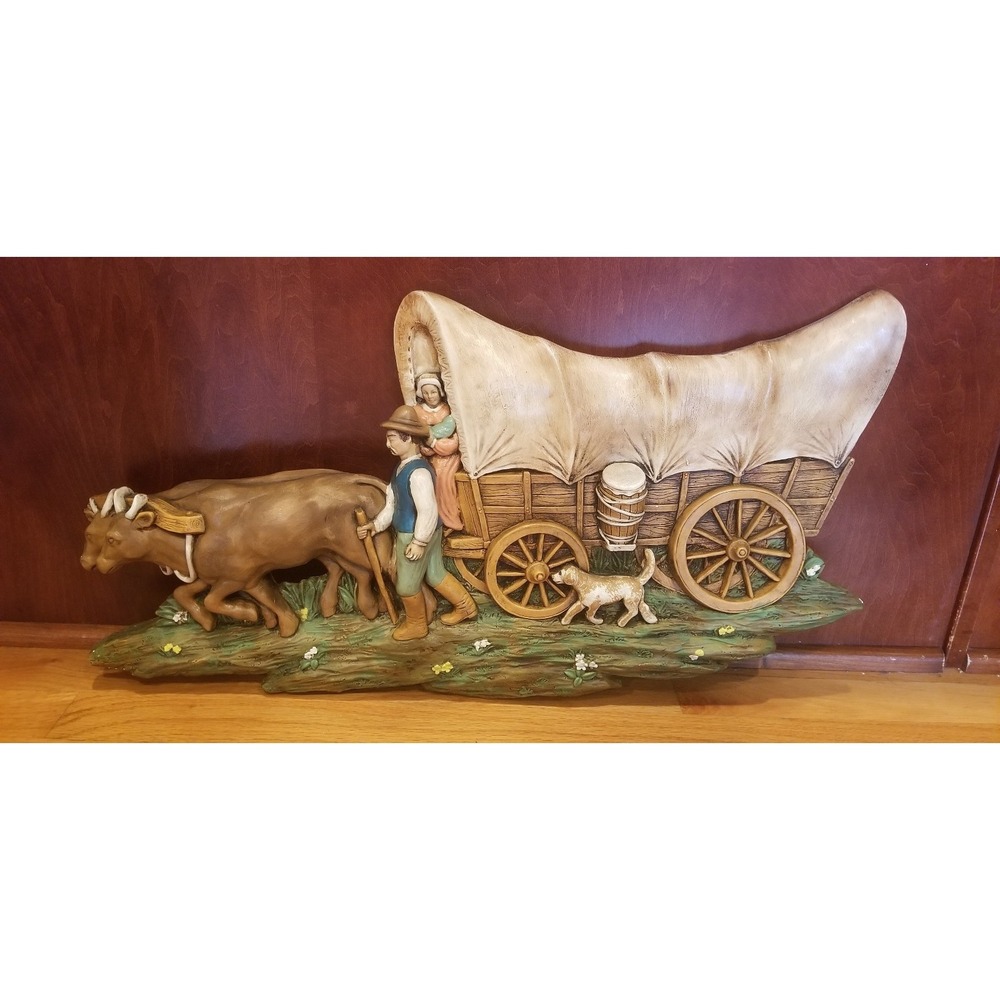 Oregon Trail Wall Chackware Plaque Numbered 1520